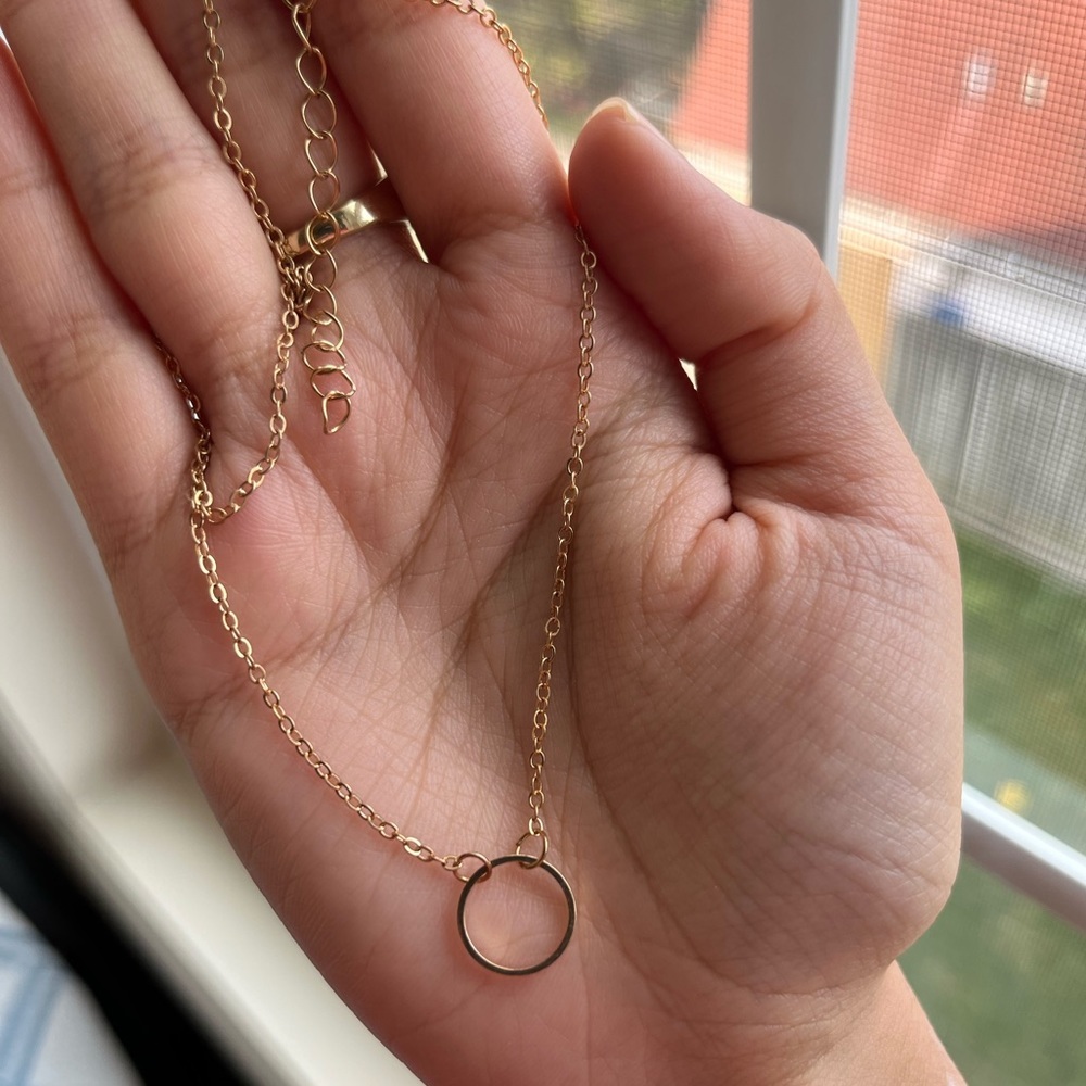JEWELRY NECKLACE GOLD KARMA PENDANT